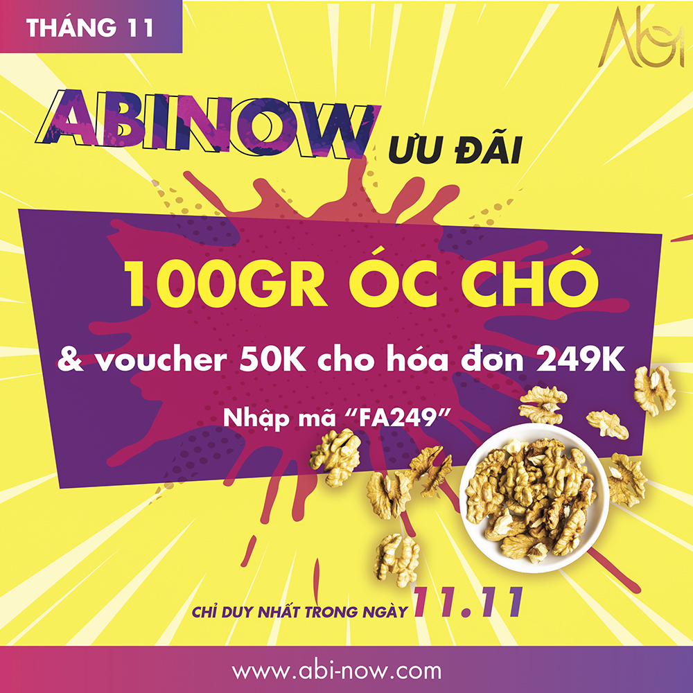 ƯU ĐÃI 100G ÓC CHÓ