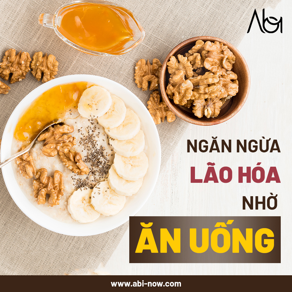 Ngăn ngừa lão hóa nhờ ăn uống