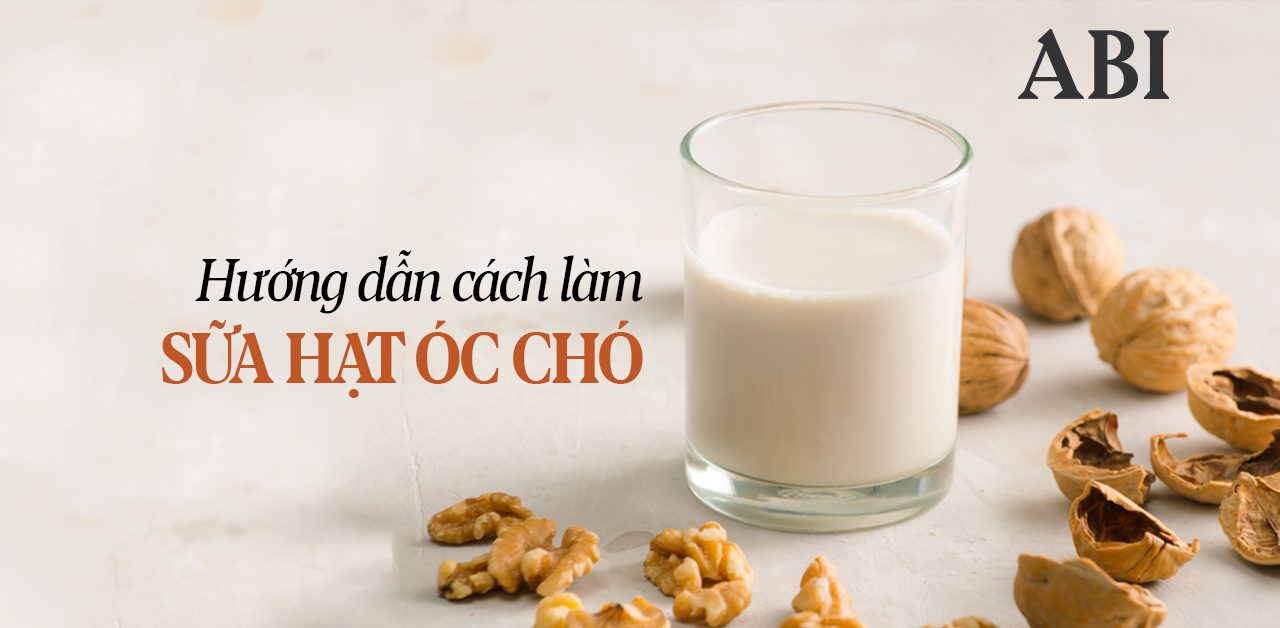 HƯỚNG DẪN LÀM SỮA ÓC CHÓ I ABINOW I  SỮA ÓC CHÓ I NGUYÊN LIỆU LÀM SỮA ÓC CHÓ